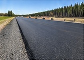 Paved municipal roadway